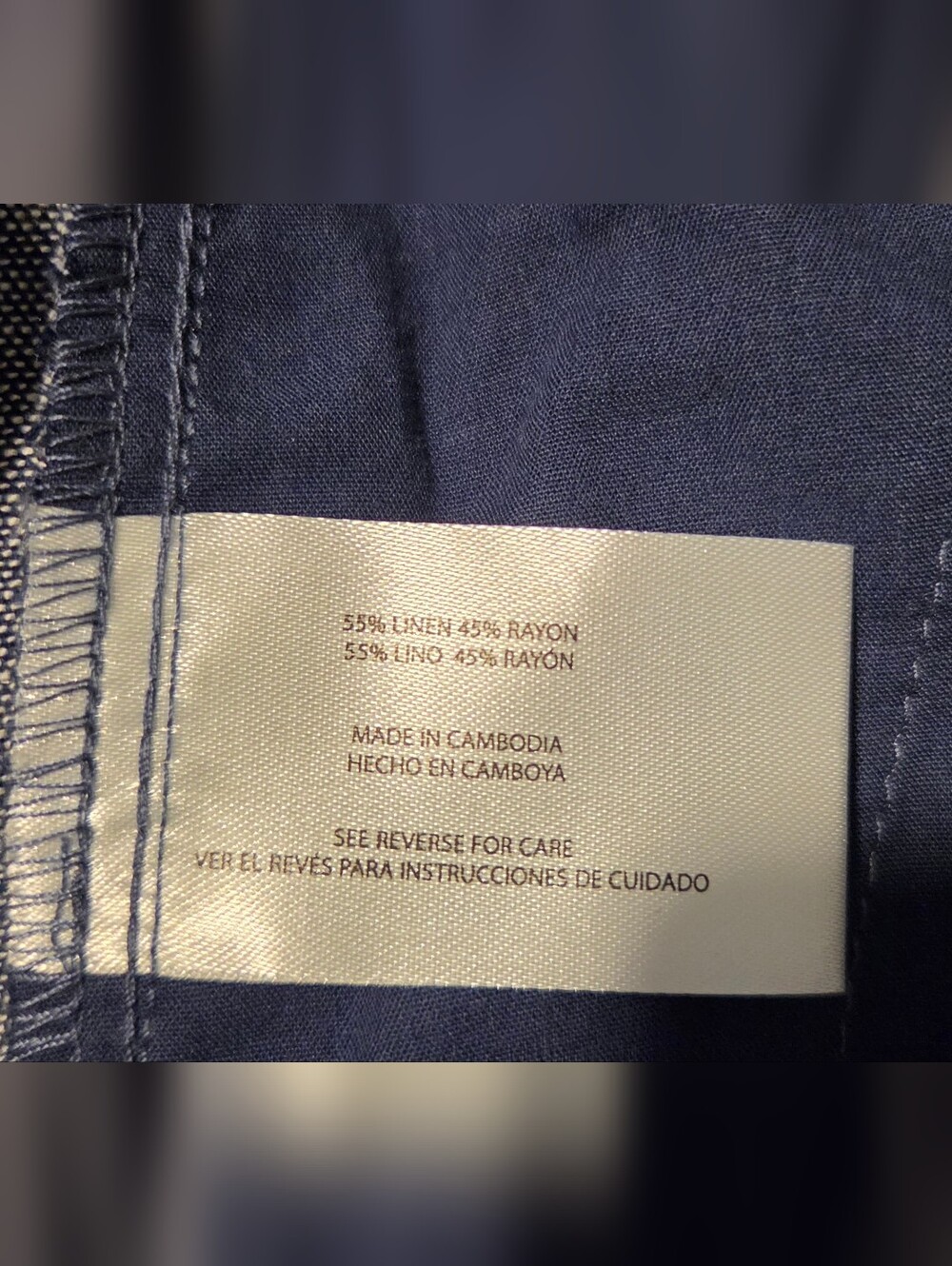 GAP Drawstring Wide-Leg Pants in Chambray Blue - Picture 5 of 5